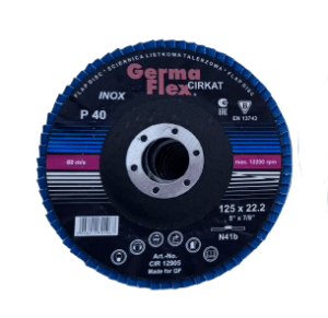 Tarcza listkowa lamelkowa GermaFlex CIRKAT INOX P40