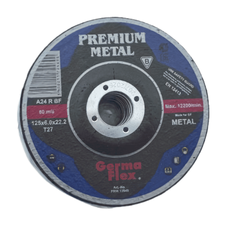 Tarcza ścierna do szlifowania metalu 125 × 6 × 22,2 mm